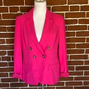 Pre-loved 💕 Barr III Women's Pink Double-Breasted Blazer